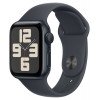 Apple Watch SE, 44 мм, алюминий цвета «тёмная ночь», ремешок Sport Band цвета «тёмная ночь» (2024)